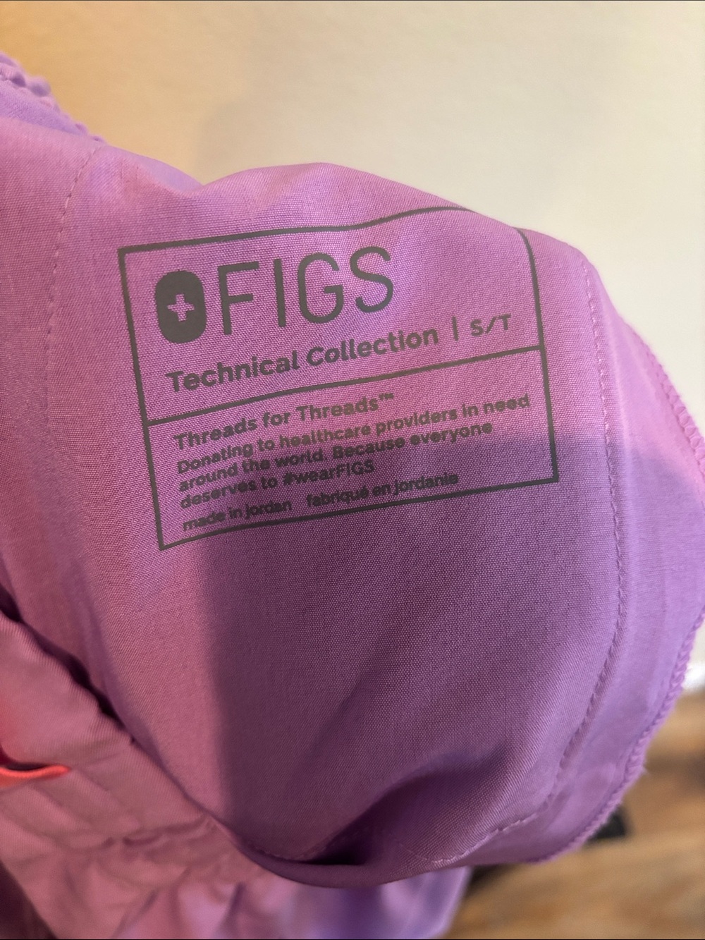 S FIGS scrub bottoms - Yellow and Lavender - Picture 7 of 7